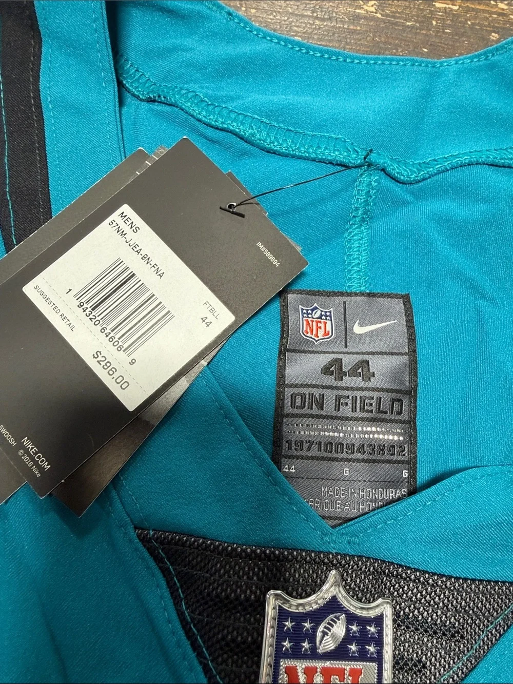 Jacksonville Men’s Jaguars Nike Vapor FUSE Elite Jersey - Size 44